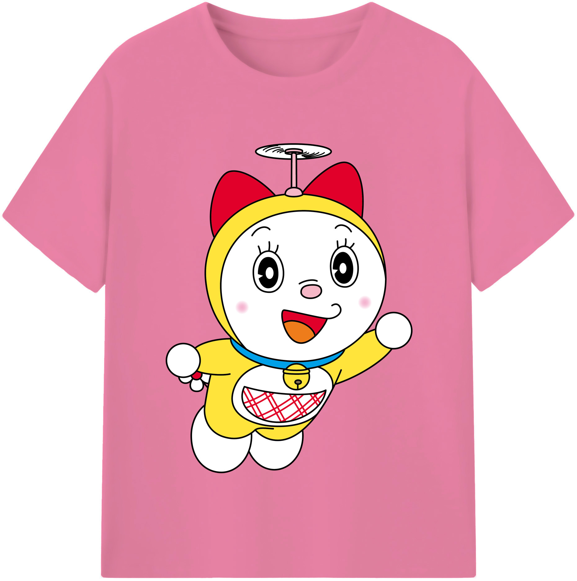 （画像用） ドラえもん ドラミ Doraemon Dorami 綿100％半袖Tシャツ（フロントプリント）
